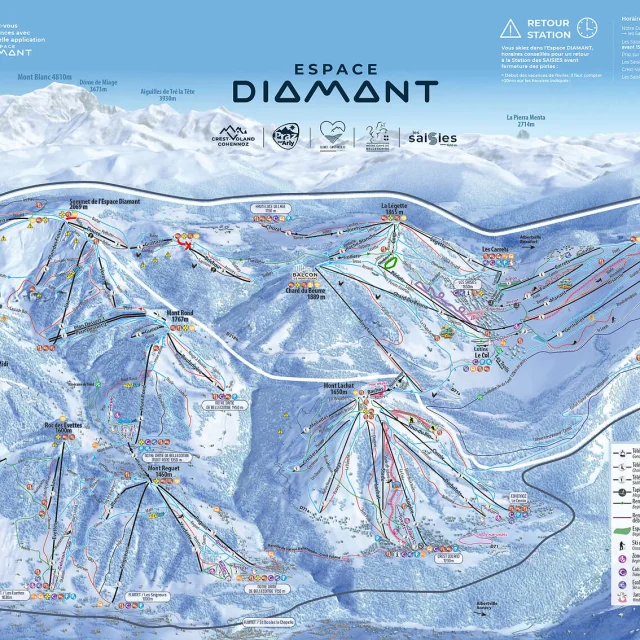 Plan Des Pistes Les Saisies